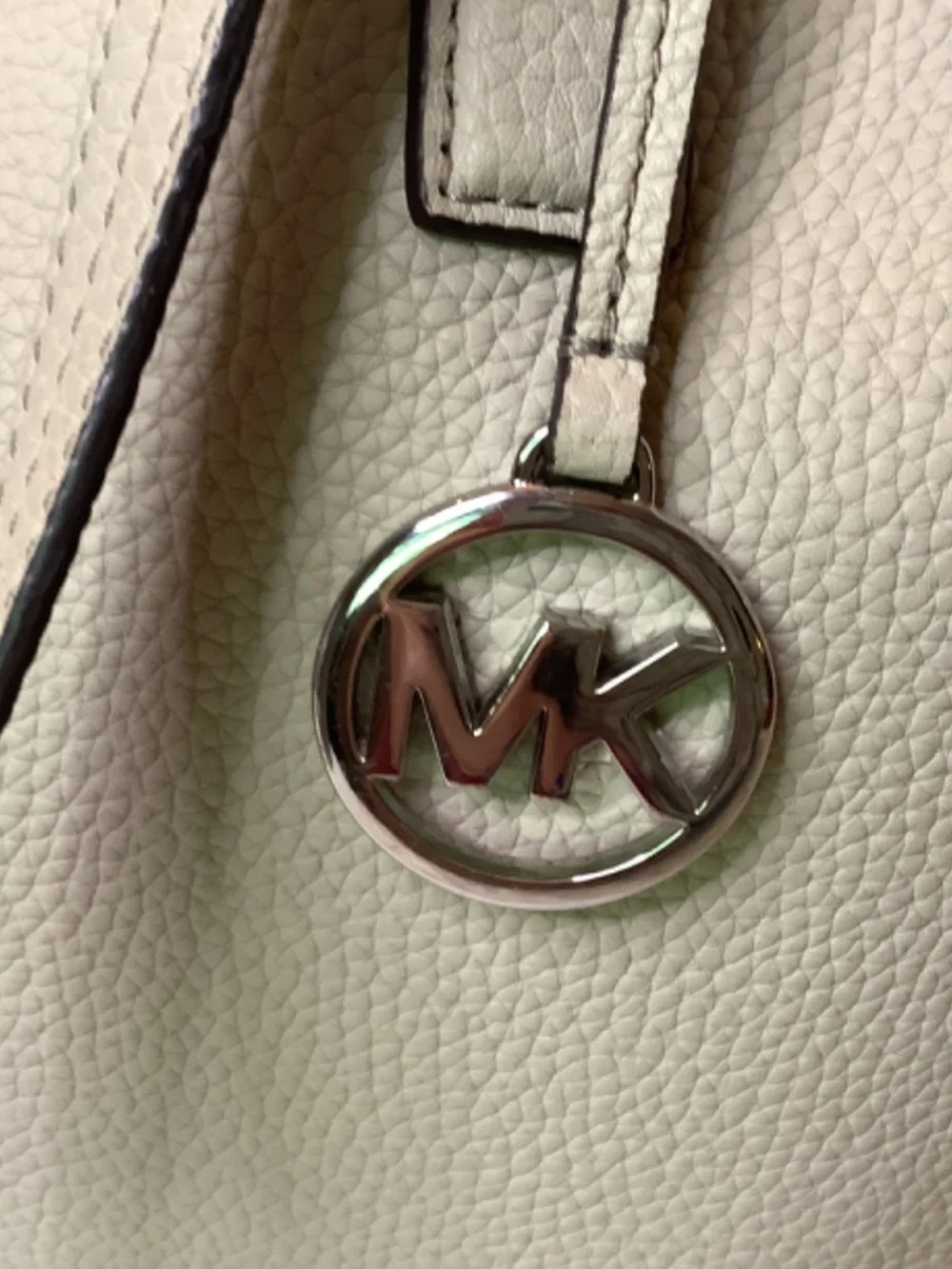 EUC Beige Michael‎ Kors tote shoulder leather bag